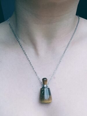 COLAR DIFUSOR AFRODITE - OLHO DE TIGRE