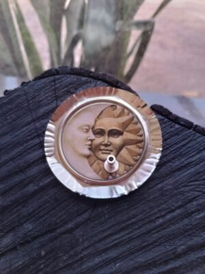 INCENSÁRIO LATÃO - SOL E LUA