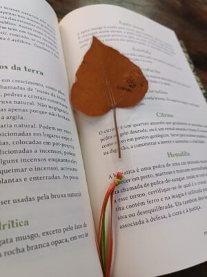 MARCADOR DE LIVRO - FOLHA CORAÇÃO