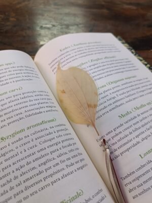 MARCADOR DE LIVRO - FOLHA AMARELA