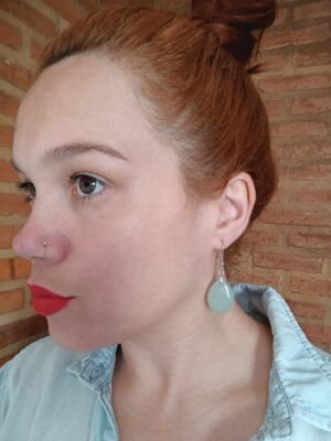 BRINCO GOTA - QUARTZO VERDE